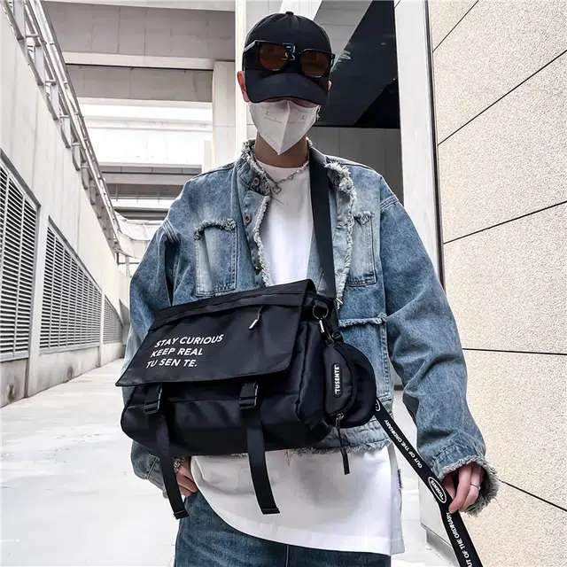醇龙  男女通用多色牛津布斜挎包潮牌背包运动单肩包