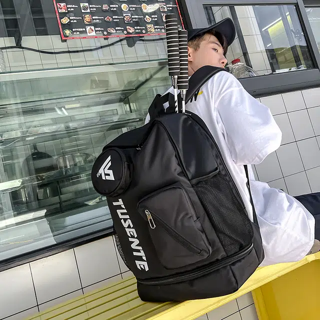 茵初 大容量旅行羽毛球拍袋 牛津布 双肩包 男女同款情侣款 多色