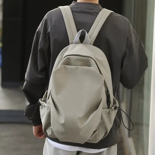 醇龙 休闲百搭 尼龙 双肩包 男女同款情侣款 黑/蓝/绿/白/卡其