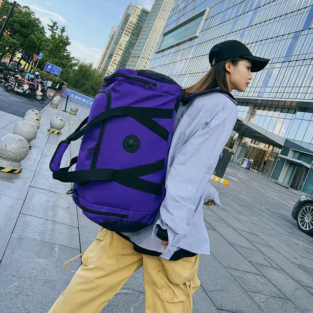 醇龙 大容量多功能干湿分离 牛津布 旅行包 男女同款情侣款 黑/红/灰/白/青绿/粉/黄/紫