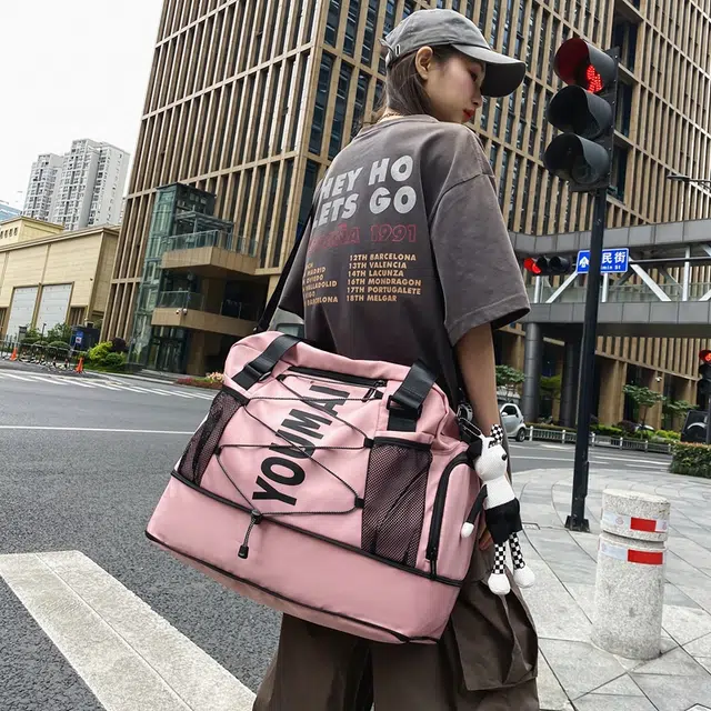 醇龙 多用干湿分离 尼龙 手提包 男女同款情侣款 多色