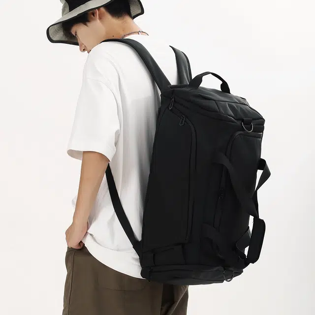 醇龙 休闲简约时尚干湿分离 牛津布 旅行包 常规 男女同款情侣款 黑