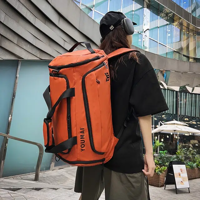 醇龙 简约休闲 多功能 大容量 干湿分离 牛津布 旅行包 男女同款情侣款 多色