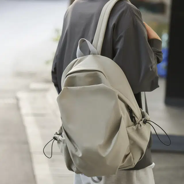 醇龙 休闲百搭 尼龙 双肩包 男女同款情侣款 黑/蓝/绿/白/卡其