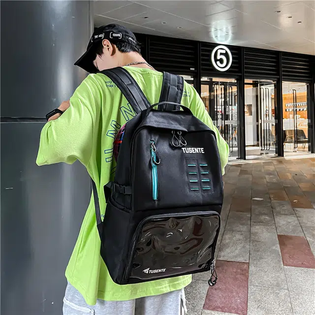 茵初 个性大容量旅行时尚潮流百搭 牛津布 双肩包 常规 男女同款情侣款 多色