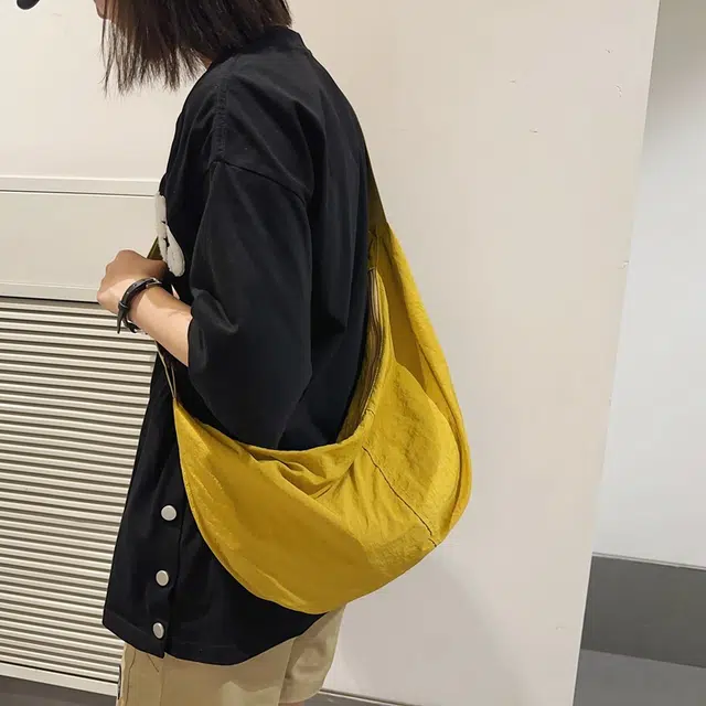 醇龙 轻便休闲简约纯色 尼龙 斜挎包 男女同款情侣款 多色