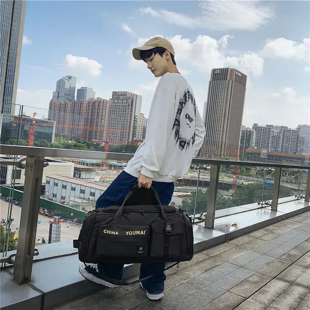 醇龙 大容量  多功能 干湿分离 尼龙 旅行包 男女同款情侣款 多色