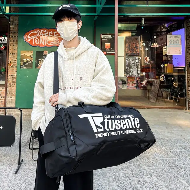 茵初 短途大容量旅行包多功能行李包运动训练斜挎包 牛津布 手提包 常规 男女同款情侣款 多色