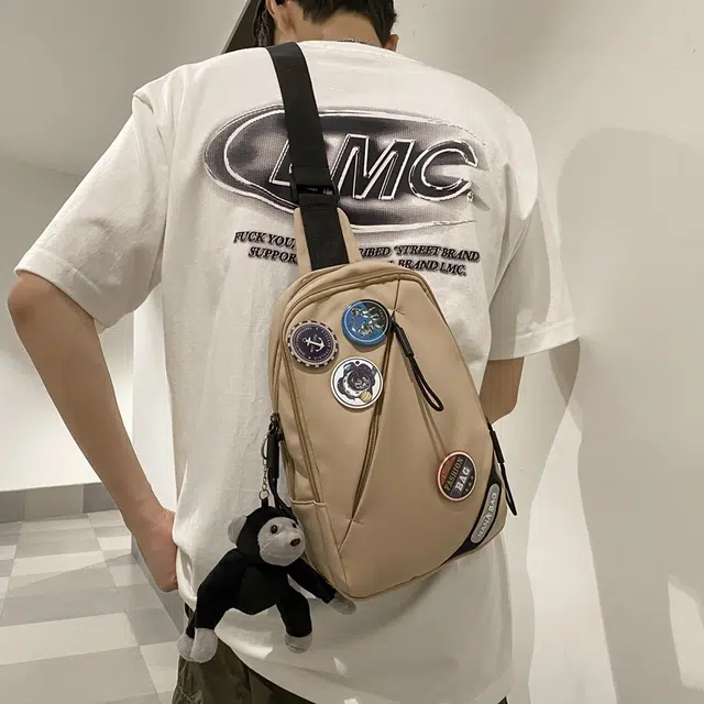 醇龙  尼龙男女通用多色斜挎包复古潮流胸包简约骑行运动单肩斜挎包