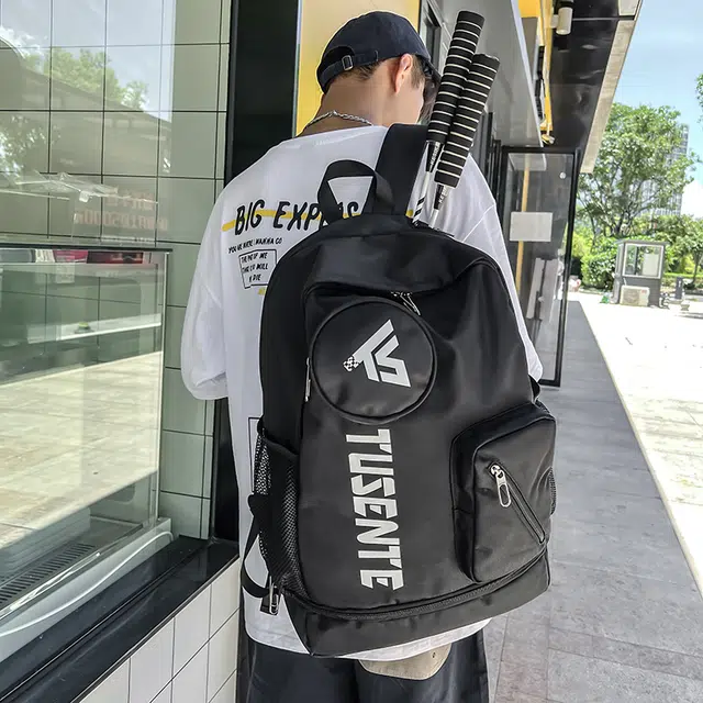 茵初 大容量旅行羽毛球拍袋 牛津布 双肩包 男女同款情侣款 多色