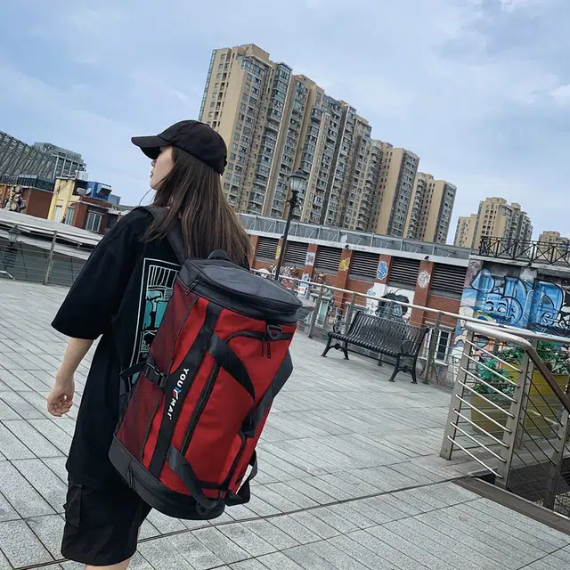 醇龙 多功能大容量干湿分离 尼龙 旅行包 常规 男女同款情侣款 黑色/红色/黄色/粉色/绿色/卡其色