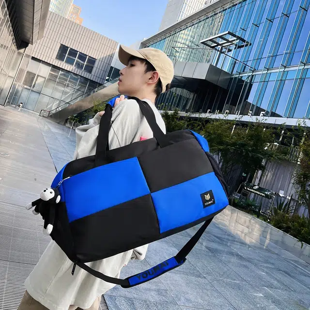 醇龙 大容量多用轻便干湿分离 牛津布 单肩包 男女同款情侣款 黑/蓝/青绿/红/白/粉/黄/紫