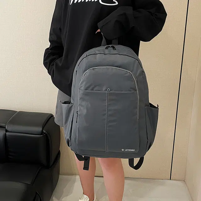 醇龙 时尚高端旅游登山百搭 尼龙布 双肩包 男女同款情侣款 深灰色/黑色/军绿色