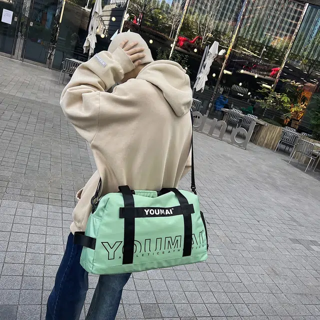 醇龙 大容量 干湿分离 短途便携 尼龙 单肩旅行包 常规 男女同款情侣款 黑/粉/黄/卡其/绿/红