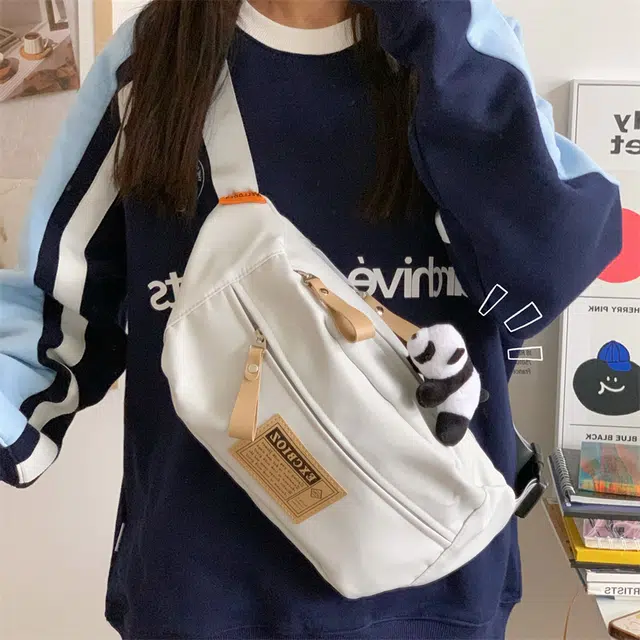 醇龙 男女通用 多色 拉链开合休闲 胸包 涤纶