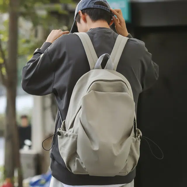 醇龙 休闲百搭 尼龙 双肩包 男女同款情侣款 黑/蓝/绿/白/卡其