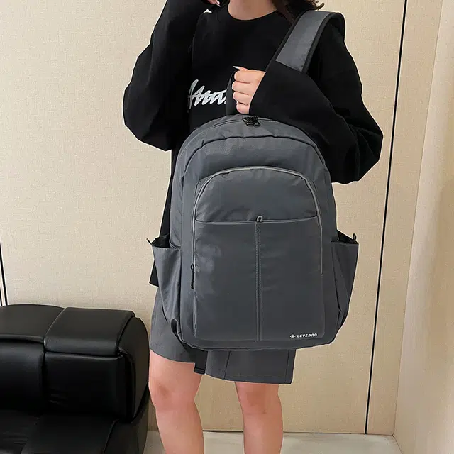 醇龙 时尚高端旅游登山百搭 尼龙布 双肩包 男女同款情侣款 深灰色/黑色/军绿色