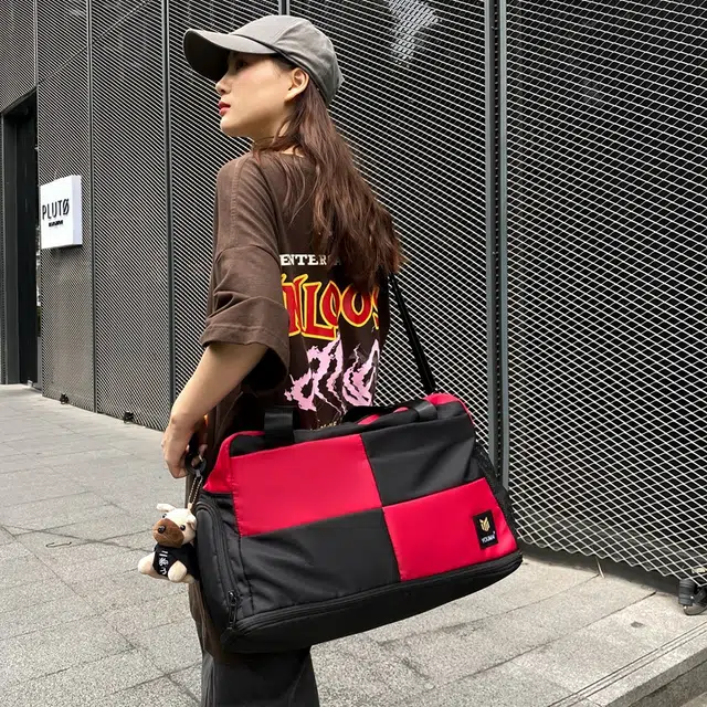 醇龙 大容量干湿分离时尚 尼龙 单肩包 男女同款情侣款 黑/红/黄/卡其/青绿/军绿/粉