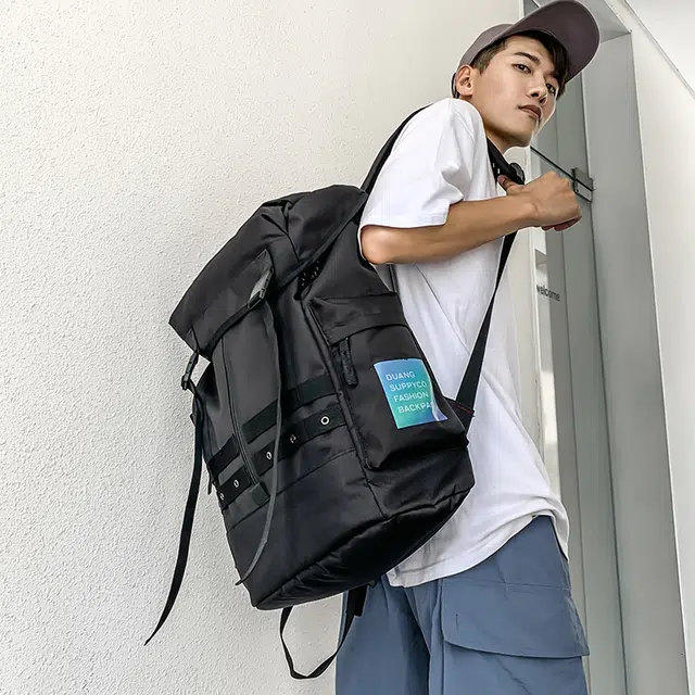 茵初 简约实用休闲大容量 牛津布 双肩包 常规 男女同款情侣款 多色