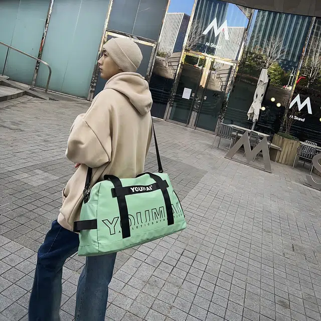 醇龙 大容量 干湿分离 短途便携 尼龙 单肩旅行包 常规 男女同款情侣款 黑/粉/黄/卡其/绿/红