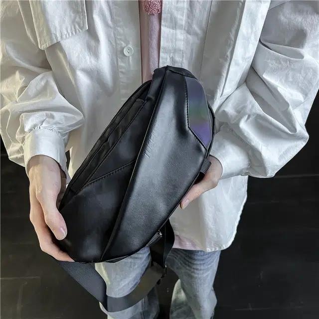 醇龙  男女通用双色斜挎包百搭背包运动骑行机能单肩包时尚胸包
