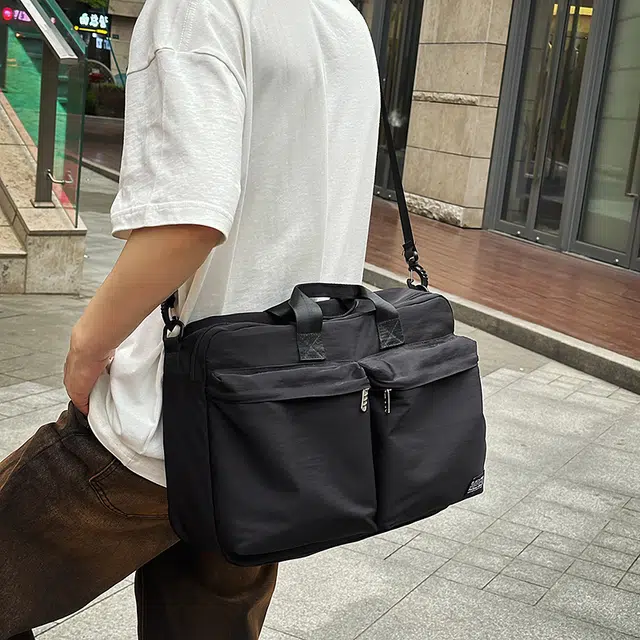 醇龙 简约休闲斜挎包大容量通勤 尼龙 单肩手提包 常规 男女同款情侣款 多色