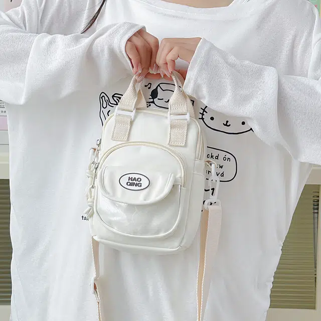 茵初 可爱单肩包小众逛街外出日系 尼龙 手提包 男女同款情侣款 多色