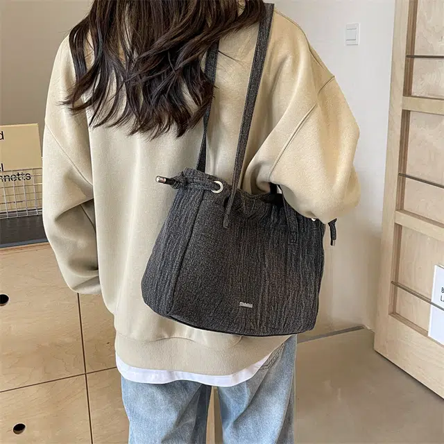 醇龙  女生多色牛仔布休闲包包时尚百搭单肩包逛街斜挎包