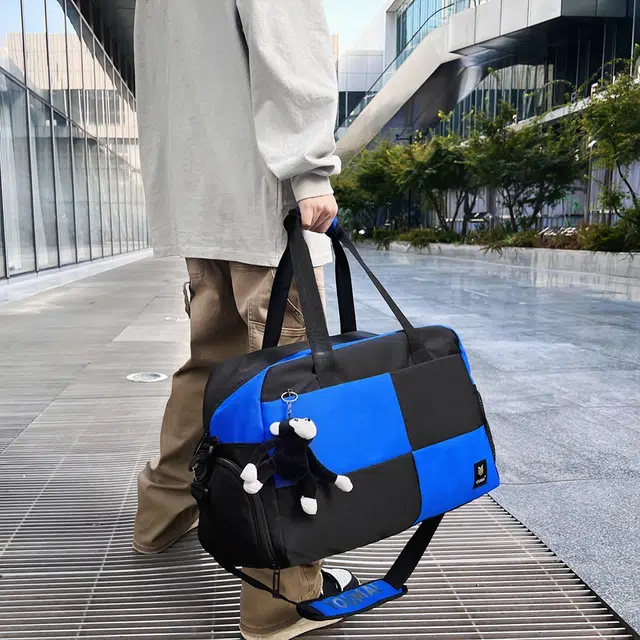 醇龙 大容量多用轻便干湿分离 牛津布 单肩包 男女同款情侣款 黑/蓝/青绿/红/白/粉/黄/紫