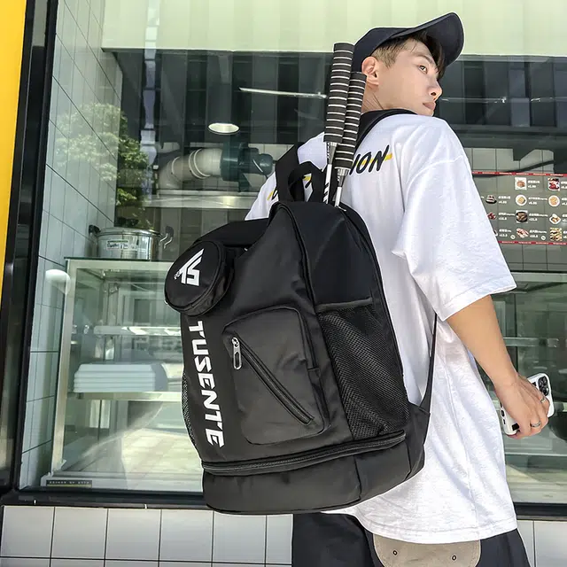 茵初 大容量旅行羽毛球拍袋 牛津布 双肩包 男女同款情侣款 多色