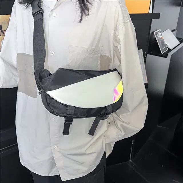 醇龙  男女通用双色斜挎包百搭背包运动骑行机能单肩包时尚胸包
