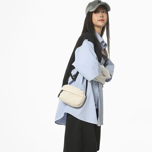 茵初 旅行证件包护照机票零钱收纳包多功能单肩包大容量收纳包包 尼龙布 斜挎包 常规 男女同款情侣款 多色