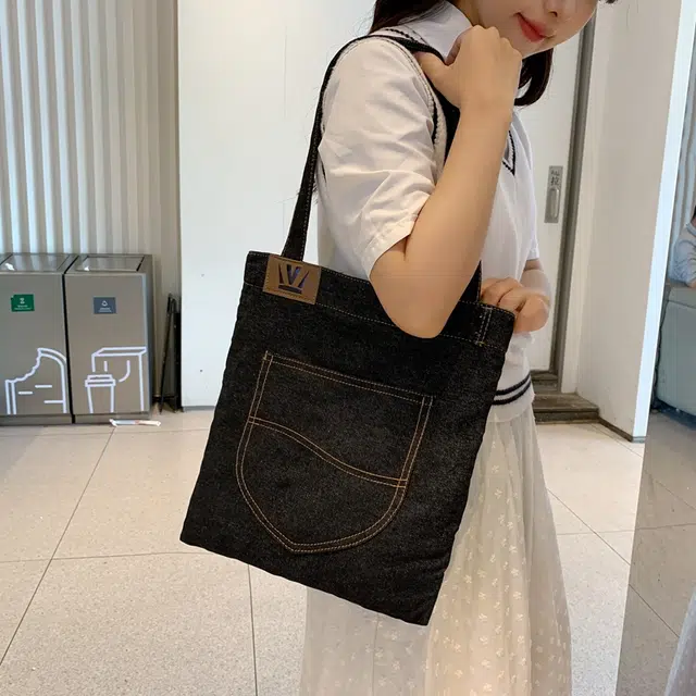 醇龙 男女通用 牛仔布 大容量通勤休闲 单肩包 多色
