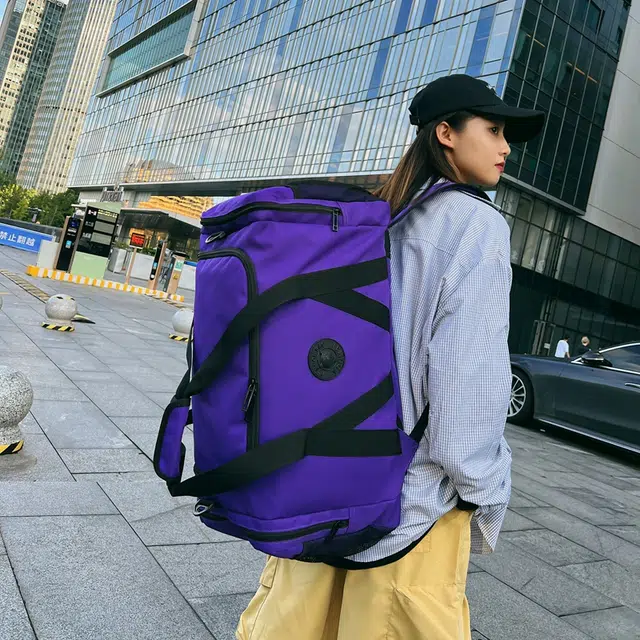 醇龙 大容量多功能干湿分离 牛津布 旅行包 男女同款情侣款 黑/红/灰/白/青绿/粉/黄/紫