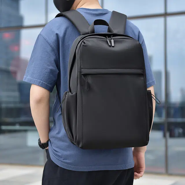 茵初 休闲商务简约轻便大容量 尼龙 双肩包 常规 男款 黑色/灰色/蓝色