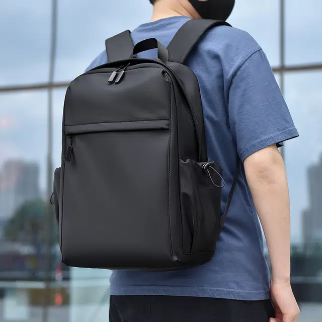 茵初 休闲商务简约轻便大容量 尼龙 双肩包 常规 男款 黑色/灰色/蓝色