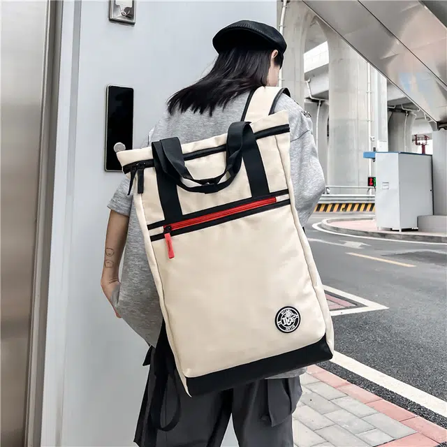 醇龙 撞色设计大容量高颜值时尚百搭简约轻便 复合布 双肩包 常规 男女同款情侣款 多色