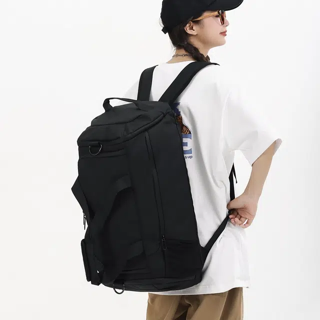 醇龙 休闲简约时尚干湿分离 牛津布 旅行包 常规 男女同款情侣款 黑