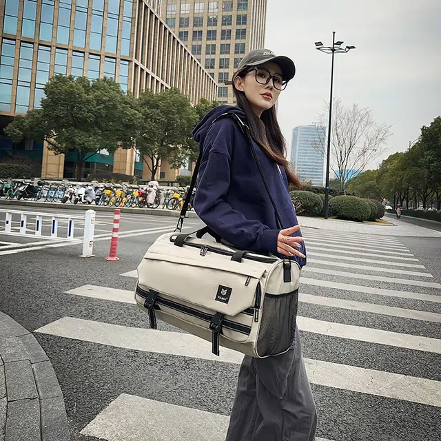 醇龙 干湿分离多功能耐用 尼龙 单肩包 男女同款情侣款 多色