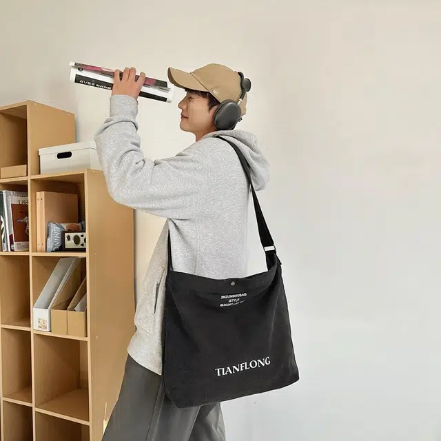 醇龙 休闲时尚 帆布 帆布包手提单肩包 男女同款情侣款