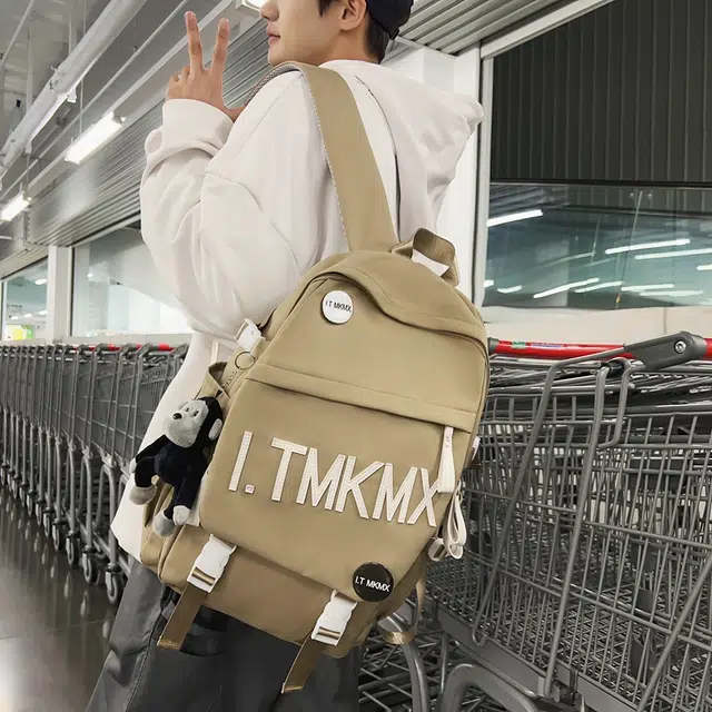 醇龙  尼龙男女通用多色轻便旅行大容量书包学生双肩包时尚校园手提单肩背包
