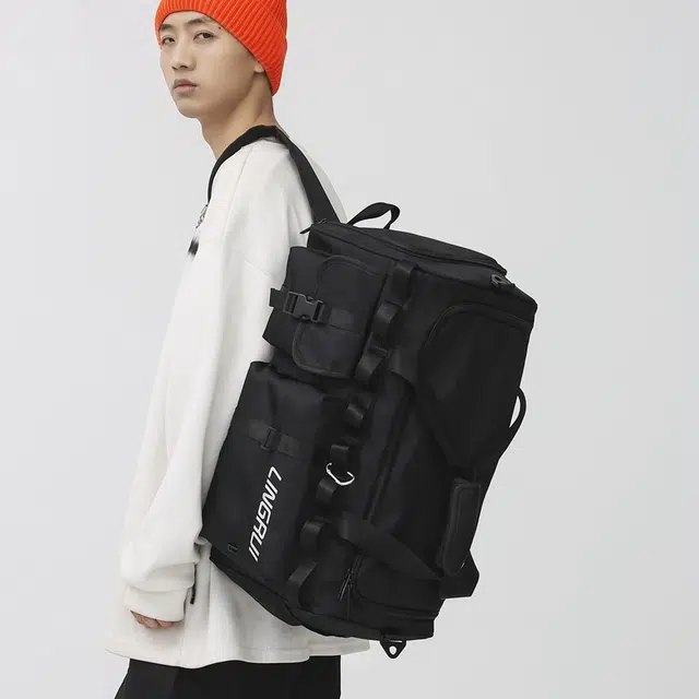 醇龙 潮流 运动健身 多口袋 尼龙 旅行包 男女同款情侣款 多色