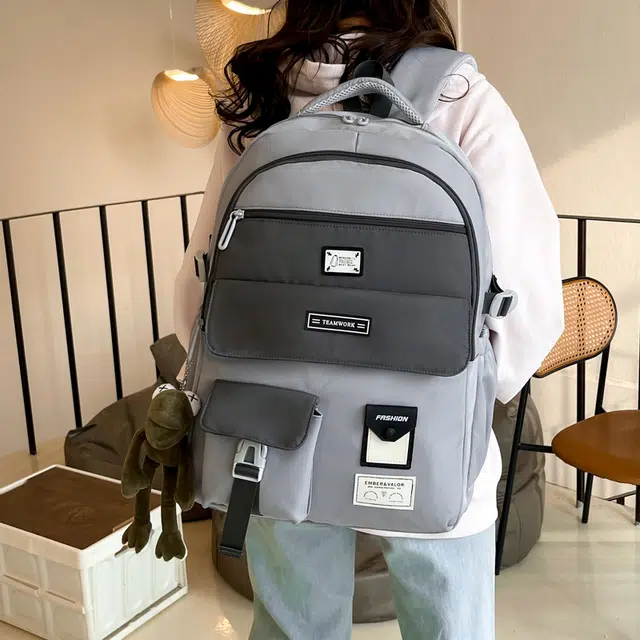 醇龙  男女通用多色牛津布欧美小众学生简约百搭大容量双肩包电脑背包