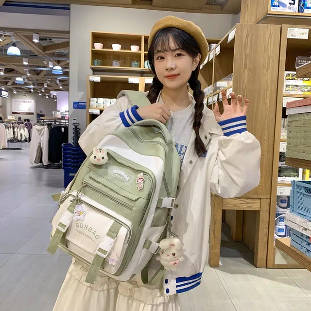 醇龙  尼龙男女通用多色学生 单肩包轻便减负护脊大容量双肩包