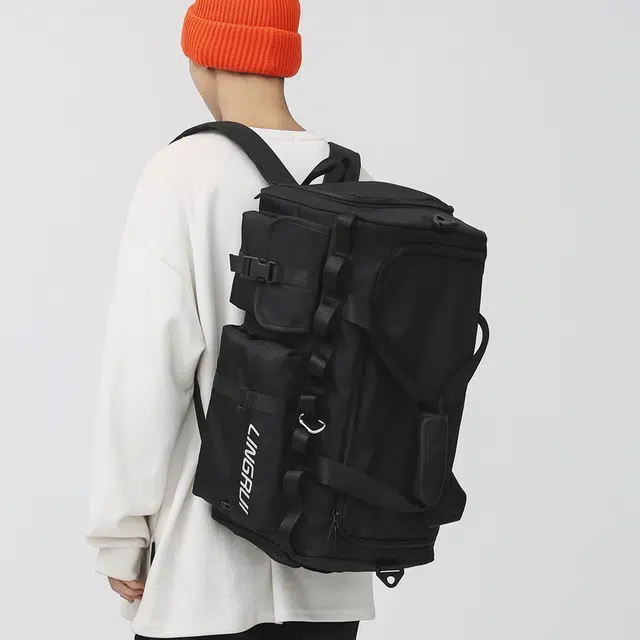 醇龙 潮流 运动健身 多口袋 尼龙 旅行包 男女同款情侣款 多色