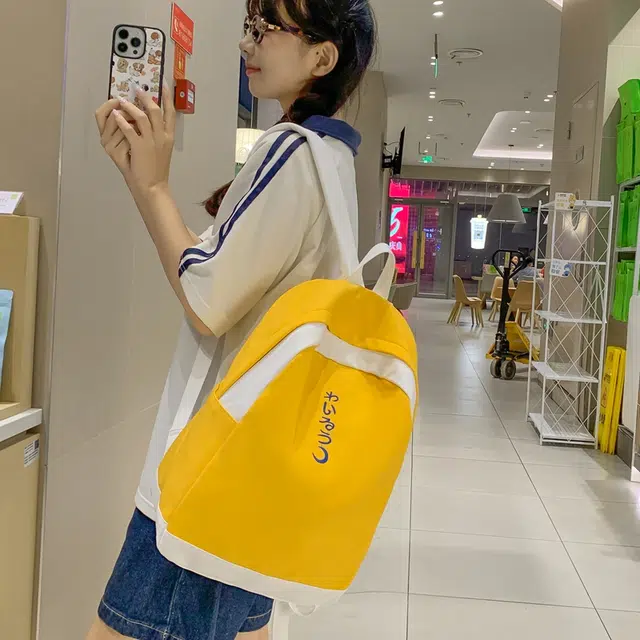 醇龙 简约百搭日系 尼龙 双肩包 女款 多色