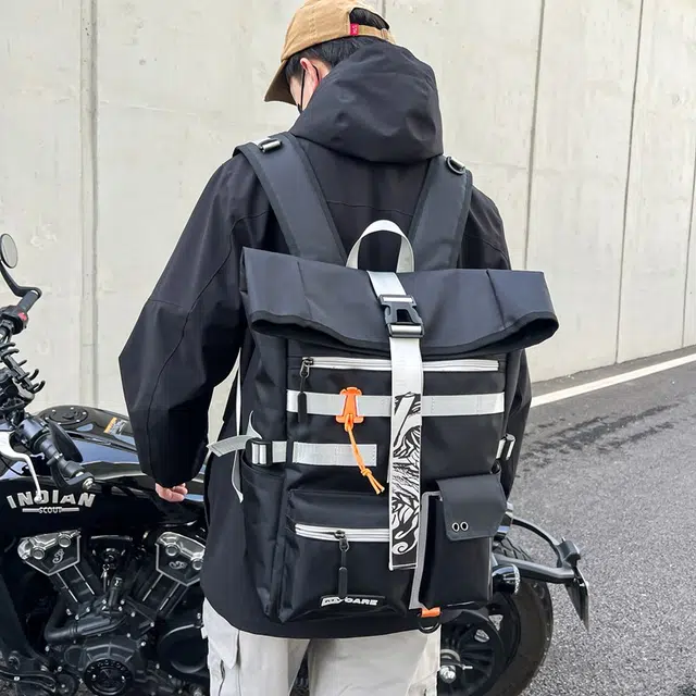 醇龙 男士背包旅行包旅行大学生书包潮牌电脑包 牛津布 双肩包 常规 男女同款情侣款 多色