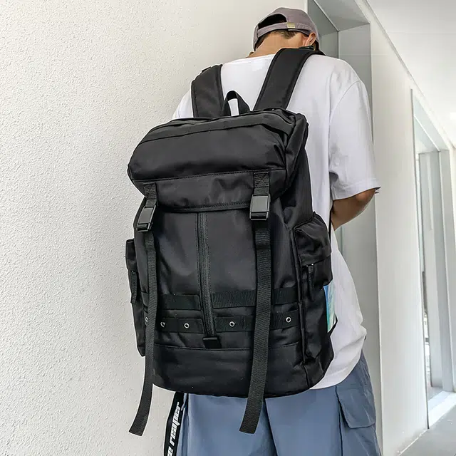 茵初 简约实用休闲大容量 牛津布 双肩包 常规 男女同款情侣款 多色