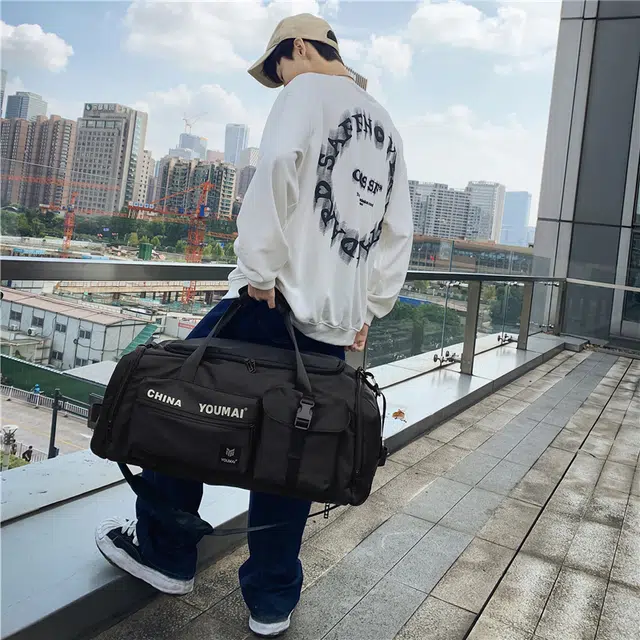 醇龙 大容量  多功能 干湿分离 尼龙 旅行包 男女同款情侣款 多色