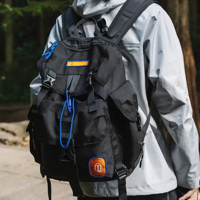 茵初 露营风背包轻便防水旅行登山运动 尼龙 双肩包 大号 男女同款情侣款 多色